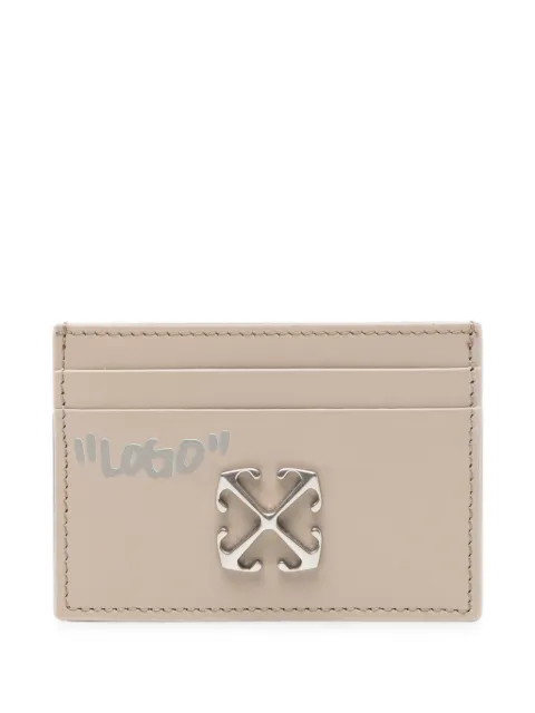 Off-White Arrows card holder Neutrals OWND027S26LEA006