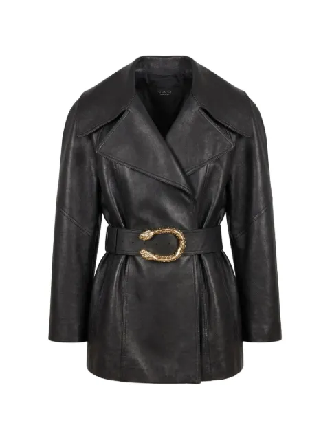 Gucci Dionysus leather jacket Black 864822PCEXXNBC1