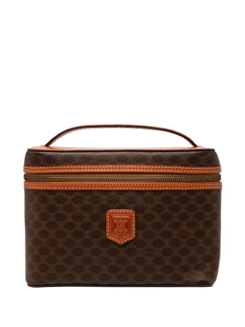 Celine Pre-Owned 1995 Macadam Coated Canvas vanity bag Brown KN71R79A4ZP8JTMI