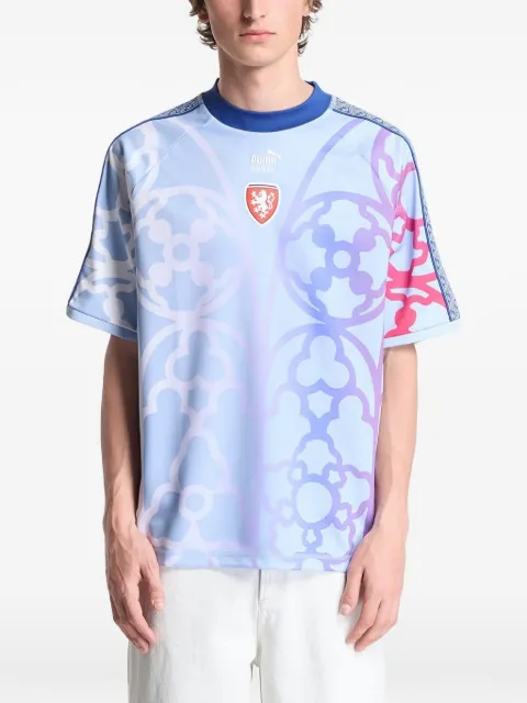 PUMA x Czechia x Salehe Bembury King graphic-print T-shirt Blue 63508943
