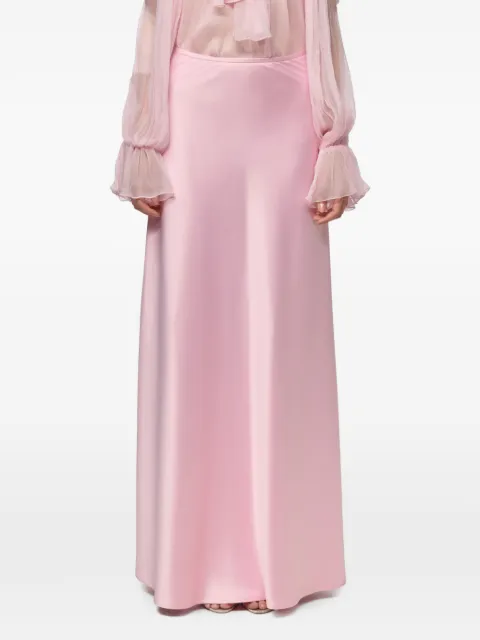 Atu Body Couture satin-finish maxi skirt Pink AT26145