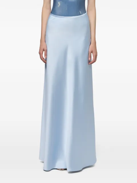Atu Body Couture satin-finish maxi skirt Blue AT26145