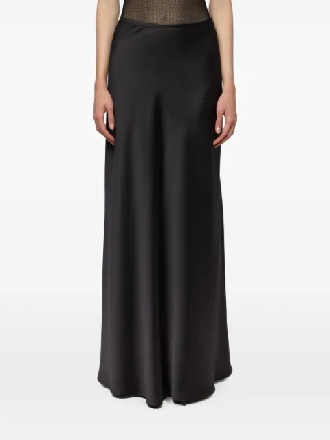 Atu Body Couture satin-finish maxi skirt Black AT26145