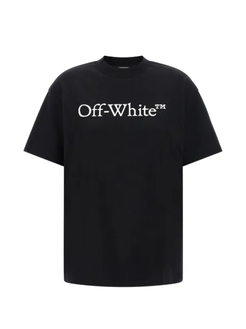 Off-White Big Logo Bookish logo-print T-shirt Black 2FA00677TW003