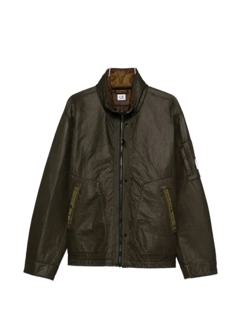 C.P. Company high-neck lens-detail jacket Green 21CMOW183A110404G683