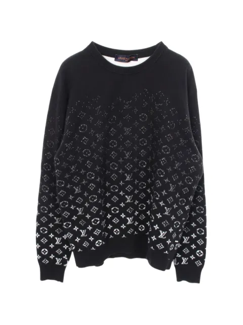 Louis Vuitton Pre-Owned Monogram gradient sweater Black 1083893