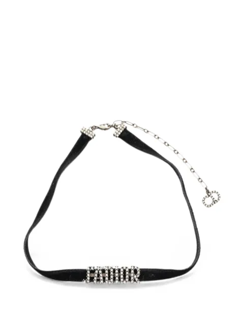 Christian Dior Pre-Owned J'Adior rhinestone-embellished necklace Black 1084466