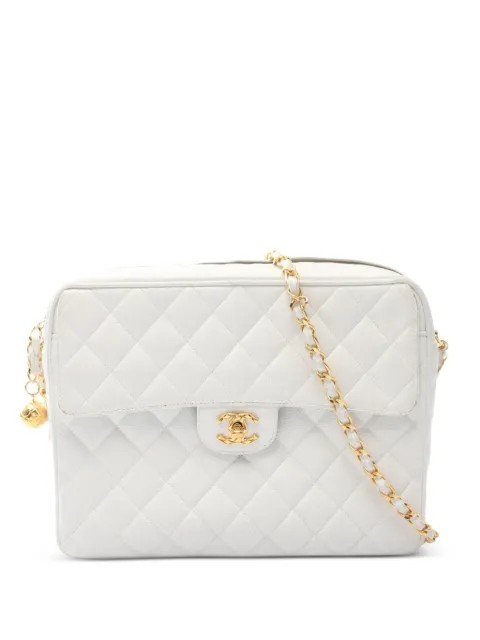 CHANEL Pre-Owned Matelassé Coco ball shoulder bag White 1085936270X195
