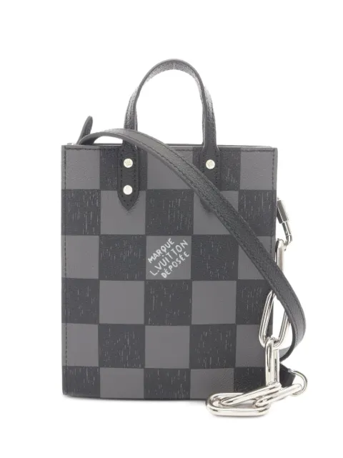 Louis Vuitton Pre-Owned 2021s xs Sac Plat Damier tote bag Black 1086870