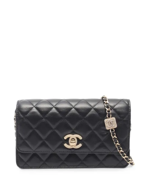 CHANEL Pre-Owned 2021 Wallet on Chain mini bag Black 1087430XE7L01P3
