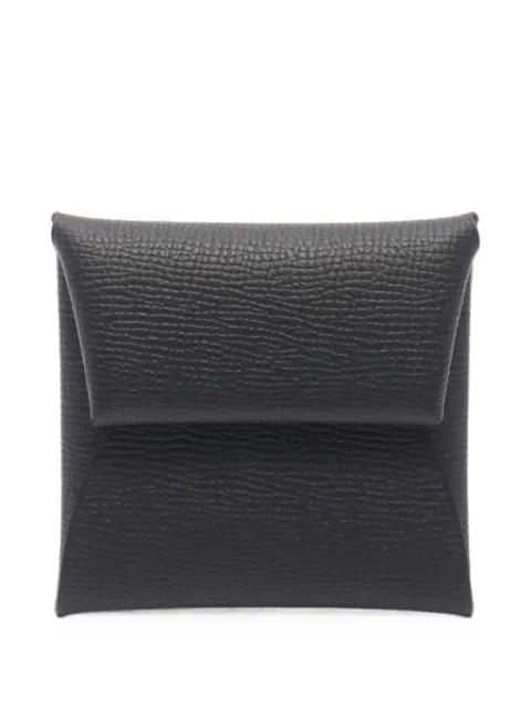 Hermès Pre-Owned Bastia Epsom coin purse Black 1087457B