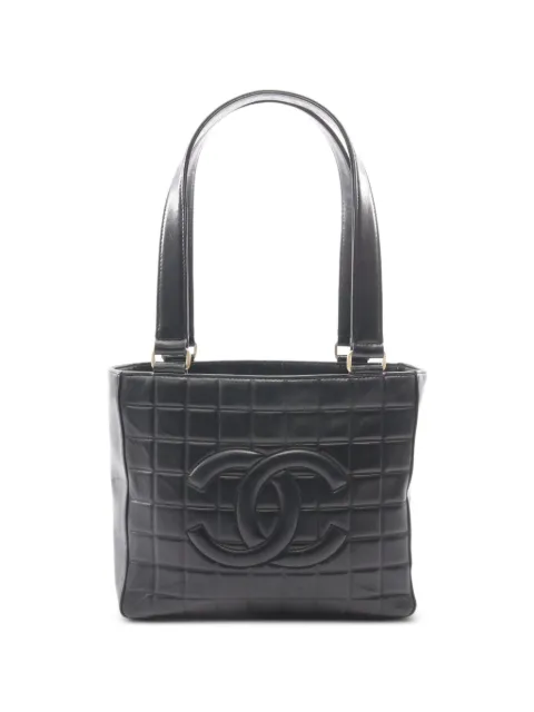 CHANEL Pre-Owned 2002-2003 Chocolate Bar tote bag Black 10862517301534