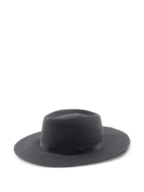 CHANEL Pre-Owned 1986-1988 Coco Mark sun hat Black 1080838