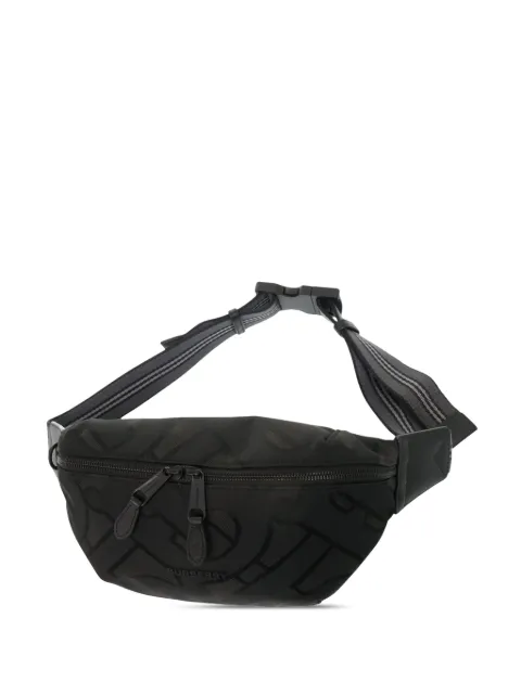 Burberry Pre-Owned 2018-2023 TB Monogram Nylon Sonny belt bag Black 5G5T9E0RQD2DMMOE