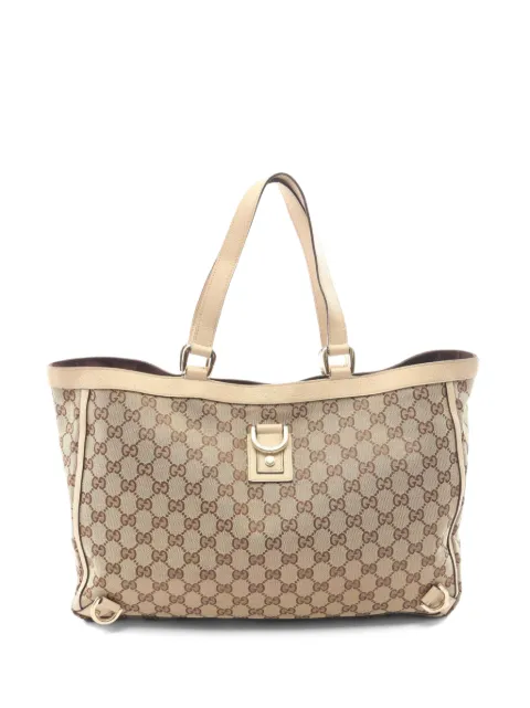 Gucci Pre-Owned Abby GG canvas tote bag Neutrals 1084833