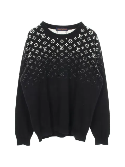 Louis Vuitton Pre-Owned Gradient Monogram sweater Black 1079601