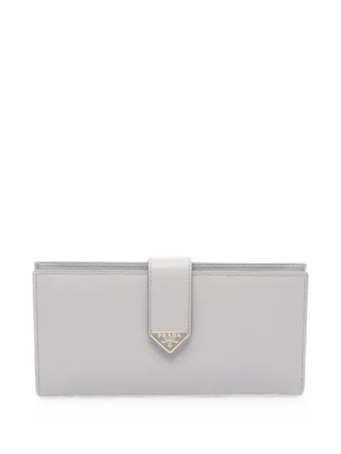 Prada Pre-Owned bi-fold leather wallet Grey 1085896