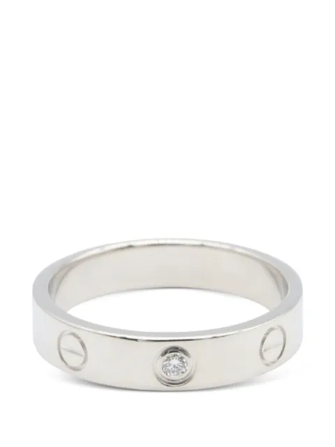 Cartier 2006 mini Love diamond ring Silver 1086435NS1235