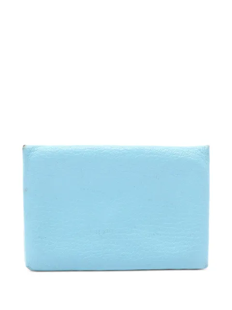 Hermès Pre-Owned 2019 Calvi coin purse Blue 1074580D