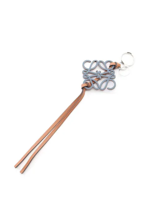 Loewe Pre-Owned Anagram leather bag charm Blue 1084825