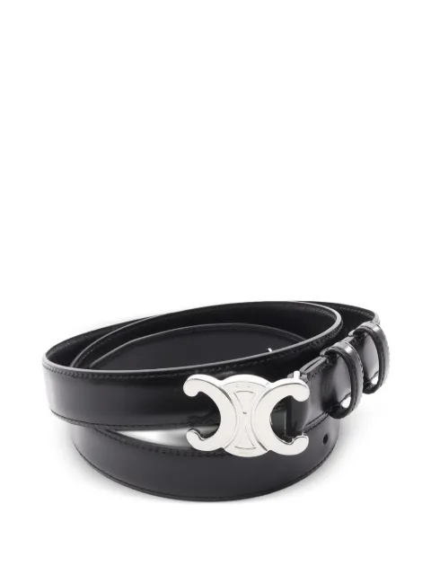 Celine Pre-Owned Triomphe buckle belt Black 1085568