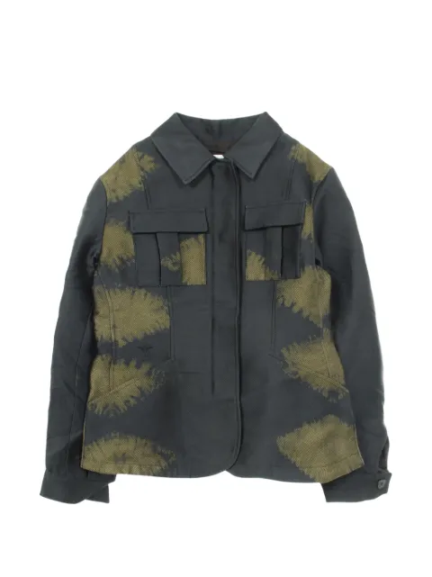Christian Dior Pre-Owned flap-pockets shirt jacket Green 1067341