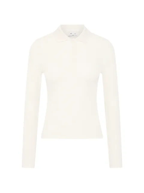 The Upside Cruz ribbed-knit polo shirt Neutrals USW326002