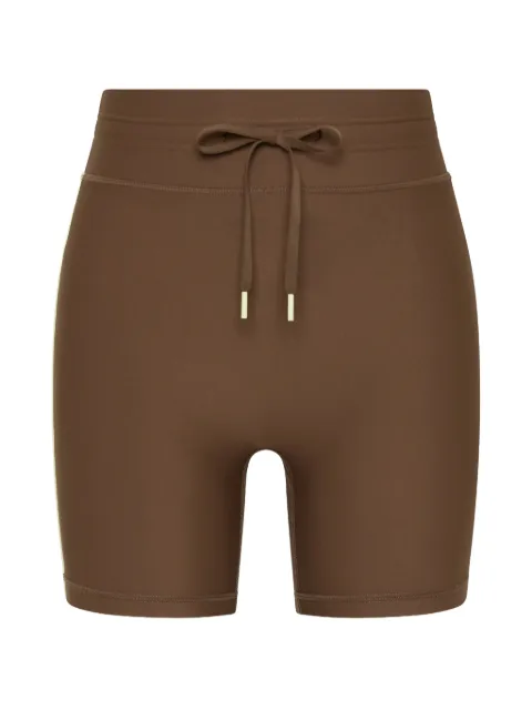 The Upside Daytona side-stripe performance shorts Brown USW326165