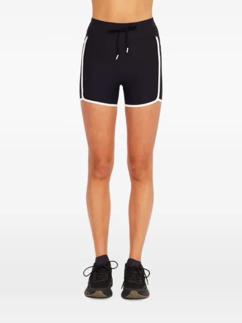 The Upside Sol contrast-trim performance shorts Black USW326051