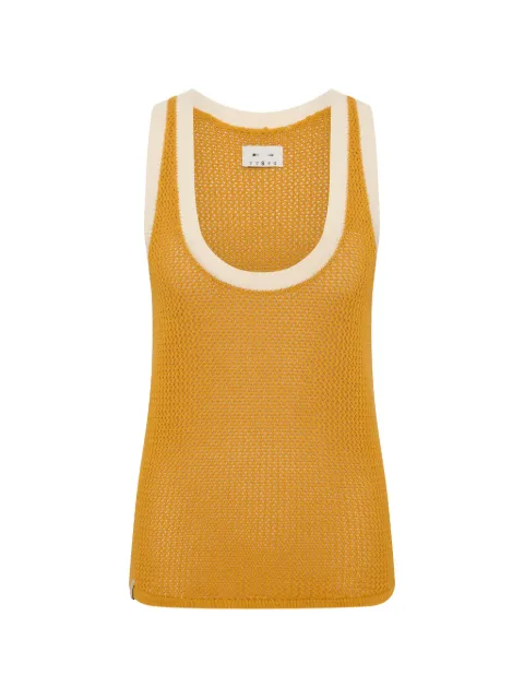 The Upside Fenway Wales knit tank top Yellow USW326040