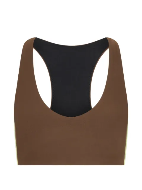 The Upside Daytona Jetta racerback sports bra Brown USW326144