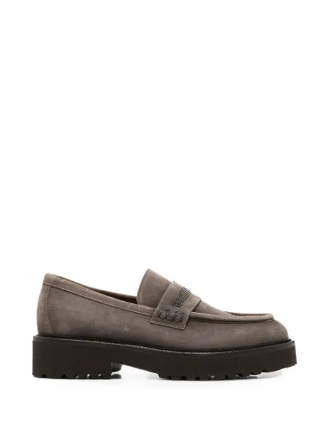 Doucal's Philadelphia RS suede loafers Grey DD8741PHILUF252