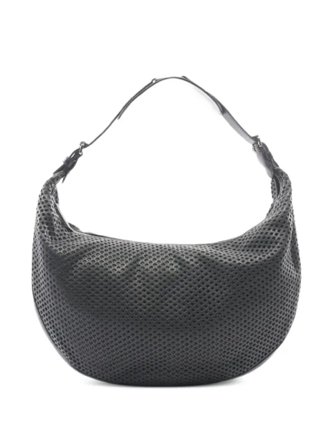 Christian Dior Pre-Owned perforated leather shoulder bag Black 1086891
