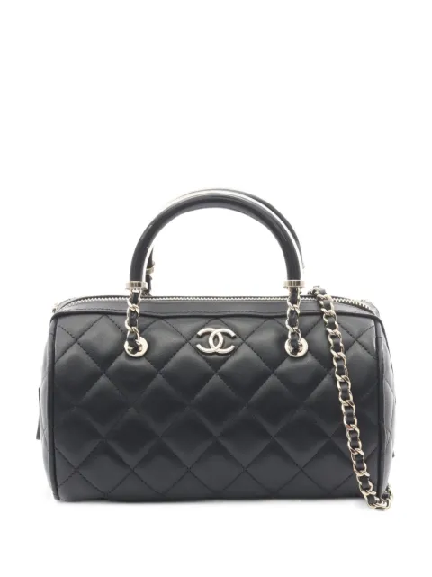 CHANEL Pre-Owned 2021s Matelassé Boston mini bag Black 1087468U80TAUTA