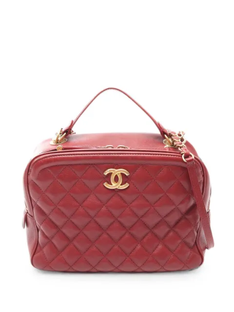 CHANEL Pre-Owned 2018-2019 matelassé chain-link shoulder bag Red 108670626668688