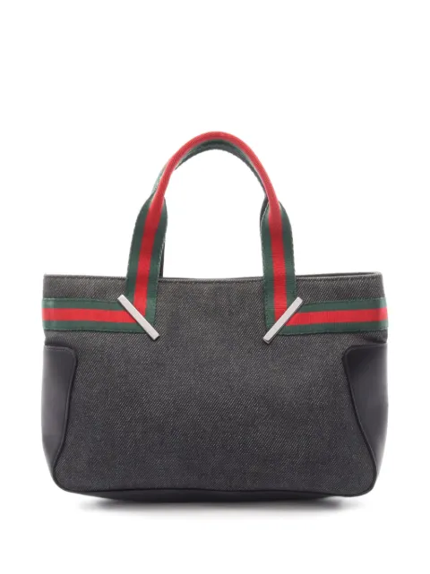 Gucci Pre-Owned Sherry Line tote bag Grey 1084321