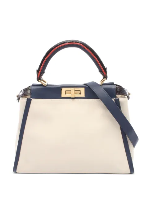 Fendi Pre-Owned Peekaboo regular handbag Neutrals 1086647