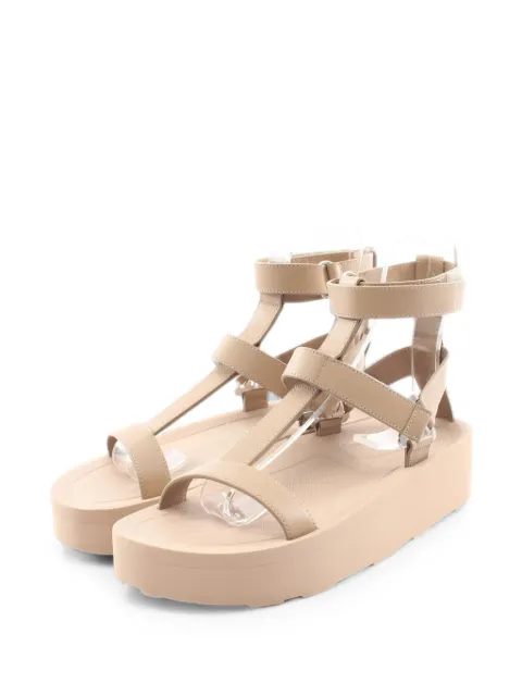 Hermès Pre-Owned Enid leather sandals Neutrals 1082566