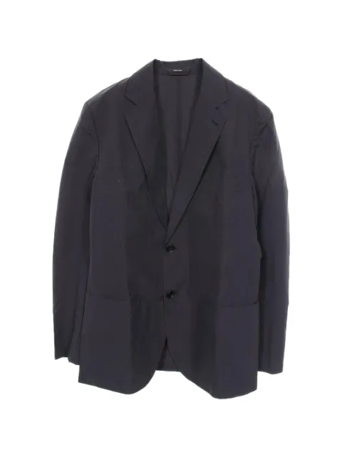 Hermès Pre-Owned single-breasted blazer Blue 1067320
