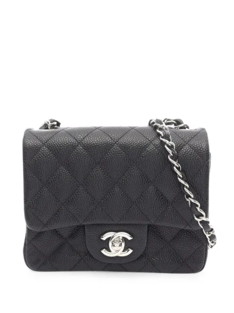 CHANEL Pre-Owned 2014-2015 mini leather shoulder bag Black 108557420007816