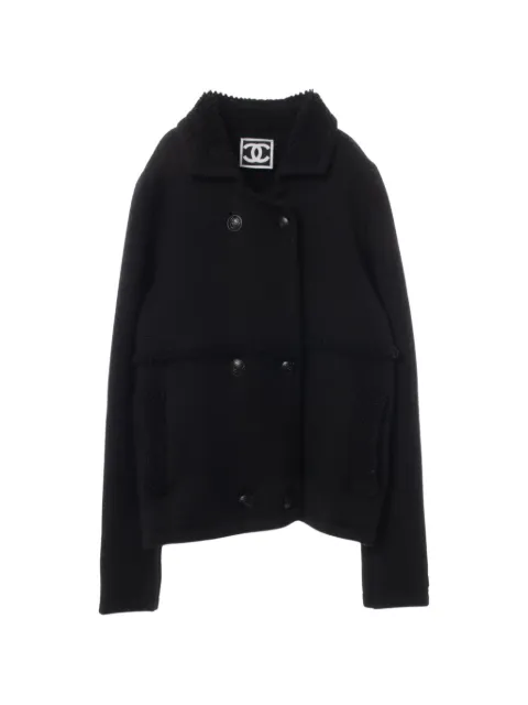 CHANEL Pre-Owned 1986-1988 Cocomark jacket Black 1060381