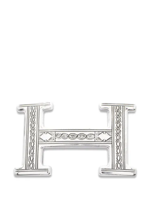 Hermès Pre-Owned Tuareg H belt buckle Silver 1082388