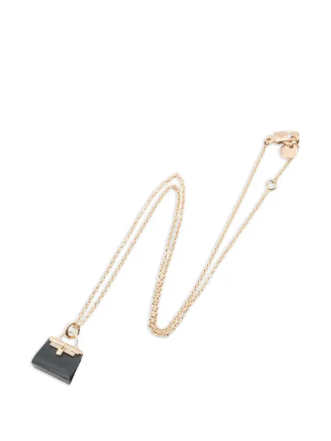 Hermès Pre-Owned Amulet Kelly jade necklace Pink 108504123AI690312