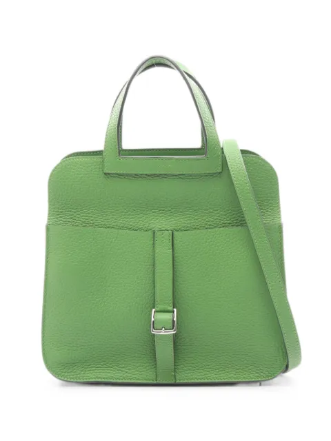 Hermès Pre-Owned 2023 Arzan buckle tote bag Green 1086290B