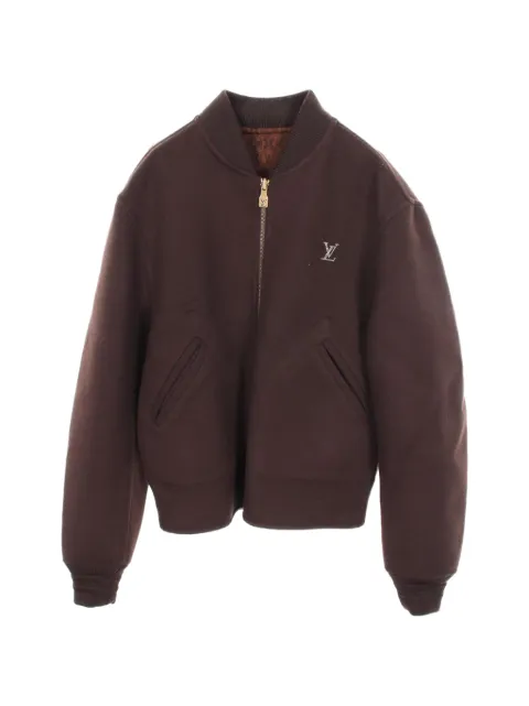 Louis Vuitton Pre-Owned reversible double-faced bomber jacket Brown 1079582
