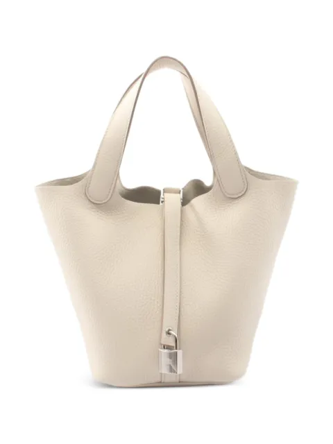 Hermès Pre-Owned 2024 PM Picotin Lock handbag Neutrals 1085938W