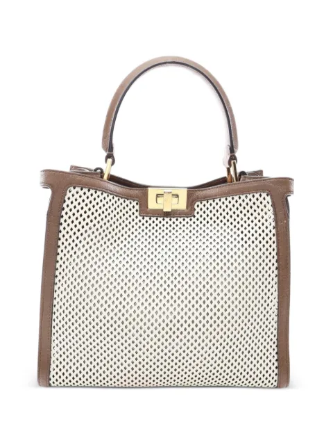 Fendi Pre-Owned Peekaboo punching handbag Neutrals 1086758
