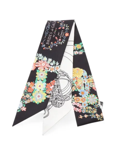 Hermès Pre-Owned Brides de Gala scarf Black 1084108