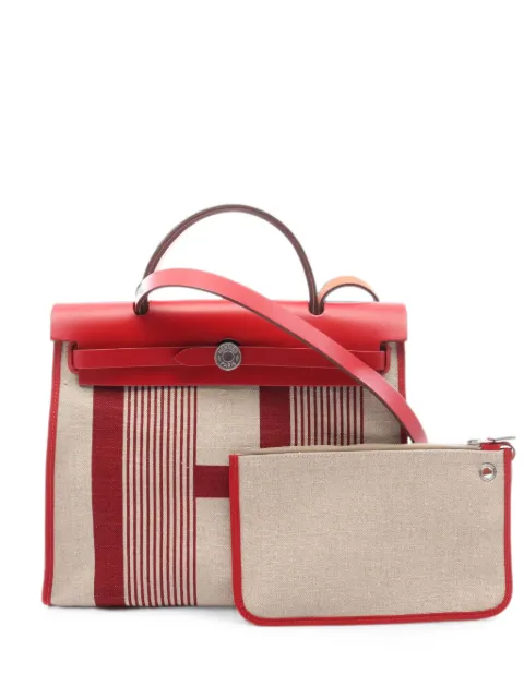 Hermès Pre-Owned 2019 Herbag Zip PM handbag Red 1085571D