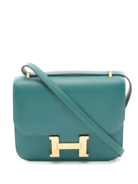 Hermès Pre-Owned 2019 Constance 3 mini shoulder bag Green 1085996D